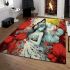 Whimsical garden daydream area rugs carpet