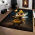 Whimsical wizard bee a magical moment area rugs carpet