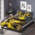 Yellow grinchy with black sunglass and dancing cats bedding set