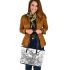 Majestic deer with impressive antlers leather totee bag