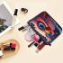 Vibrant Owl Perched Makeup Bag