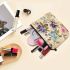 Vintage Floral Table Arrangement Makeup Bag