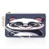 Cute chibi panda wearing glasses makeup bag