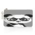 Cute little panda wearing glasses makeup bag