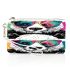 Cute panda wearing colorful glasses makeup bag