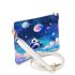 Kawaii anime style panda moon and stars makeup bag