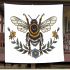 Bee with wings made of leaves and flowers blanket