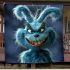 Blue grinchy smile show he big only 3d blanket