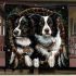 Border collie dogs and dream catcher blanket