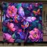 Colorful butterfly and flowers blanket