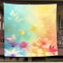 Colorful daisies and butterflies blanket