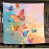 Colorful illustration of butterflies blanket