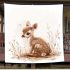 Cute baby deer blanket