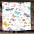 Cute butterflies and flowers pattern blanket