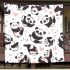 Cute cartoon panda pattern blanket