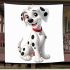 Dalmatian puppy cartoon character blanket