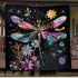 Dragonfly with flowers blanket