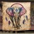 Elephant with dream catcher area rug blanket