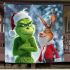 Grinchy cry and dancing santaclaus blanket