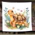 Happy smiling turtle blanket