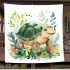 Happy smiling turtle blanket