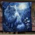 Persian cat in ethereal moonlit glades blanket