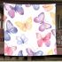 Seamless pattern of colorful butterflies blanket