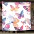 Seamless pattern of colorful butterflies blanket