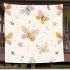 Seamless pattern with a digital illustration of butterflies blanket