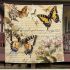 Vintage collage of vintage butterflies blanket