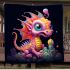 Whimsical sky dragon blanket