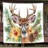 Whitetailed buck with elegant antlers blanket