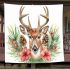 Whitetailed buck with elegant antlers blanket