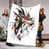 Abstract animal combining organic shapes blanket