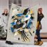 Abstract vector art of an eagle in the style blanket