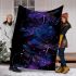 Beautiful glowing dragonflies blanket