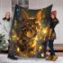 Bengal cat as a magical creature blanket