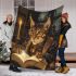 Bengal cat in magical academies blanket