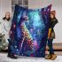 Bengal cat in magical forests blanket