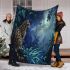 Bengal cat in mythical landscapes blanket