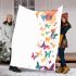 Colorful butterflies flying blanket