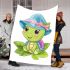 Cute baby turtle cartoon blanket