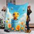 Cute cartoon baby bee blanket