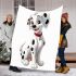 Dalmatian puppy cartoon character blanket