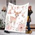 Floral style with a cute deer blanket