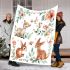 Floral style with a cute deer blanket