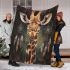 Giraffe smile with dream catcher area rug blanket