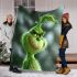 Grinchy cartoon smile show toothless 3d blanket