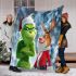 Grinchy cry and dancing santaclaus blanket