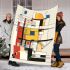 Incorporating geometric shapes and abstract forms blanket